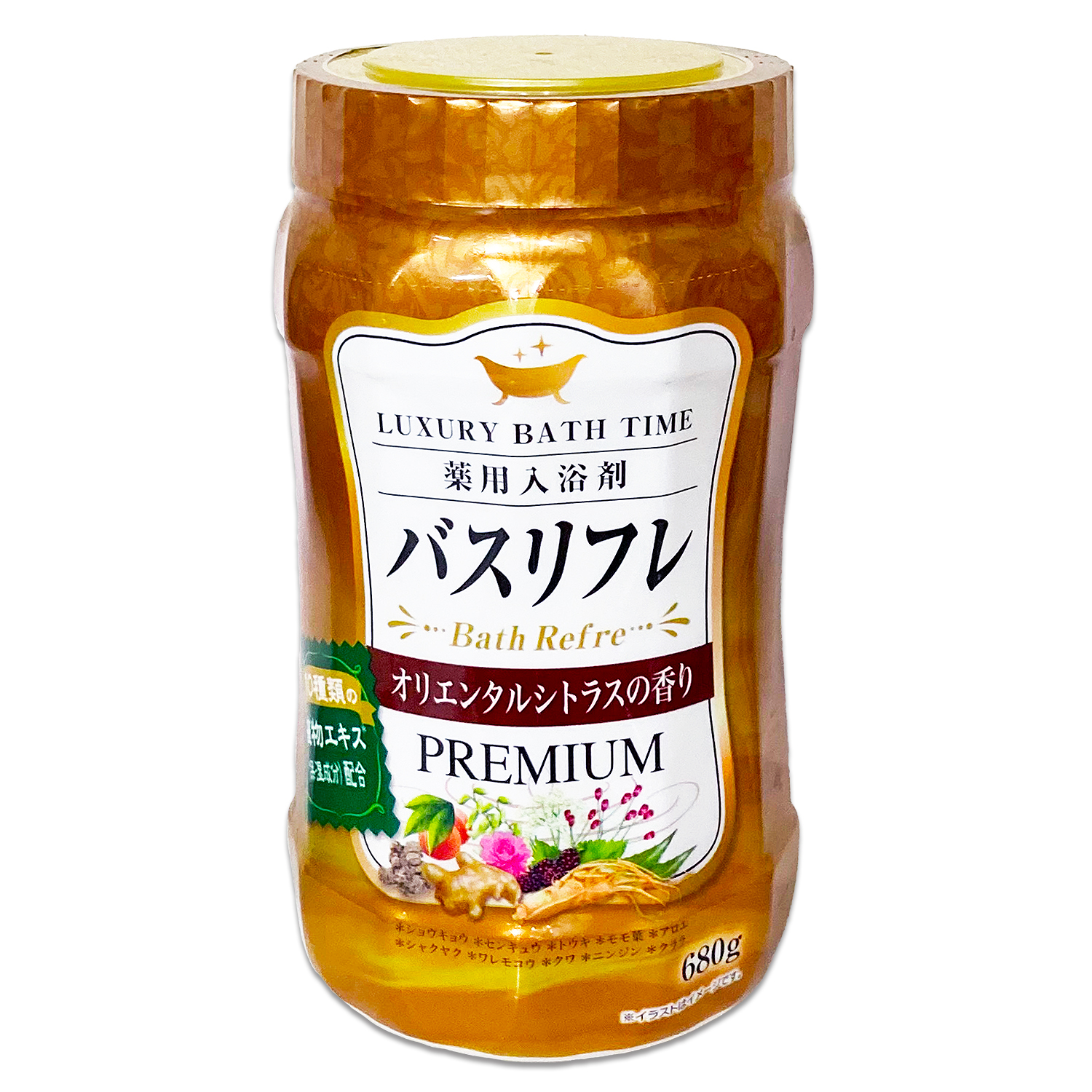 バスリフレ 薬用入浴剤 プレミアム オリエンタルシトラスの香り