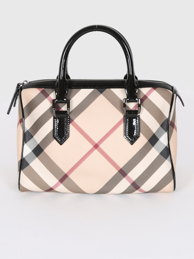 Burberry - Nova Check Boston Bag | www.luxurybags.eu