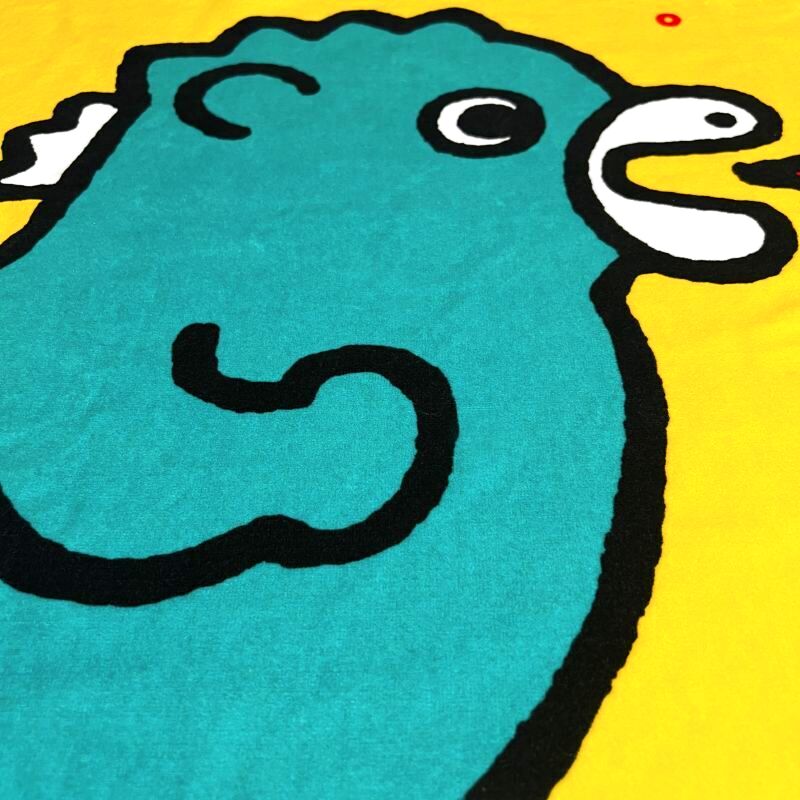 ちびゴジラ｜名入れバースタオル｜Lサイズ｜今治製｜せいくらべ