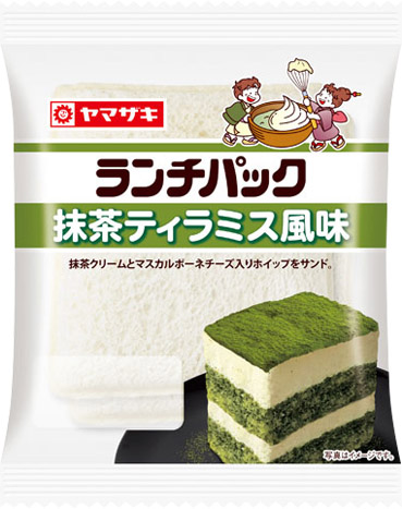 抹茶ティラミス風味 | ランチパックスペシャルサイト | 山崎製パン