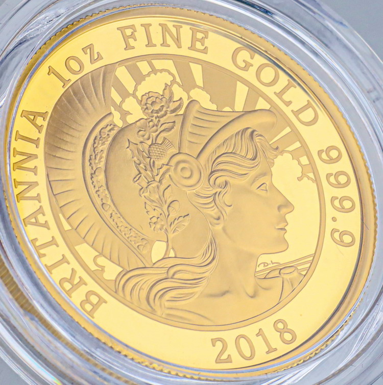 イギリス GREAT BRITAIN ブリタニア 2018年 100ポンド 1オンスoz
