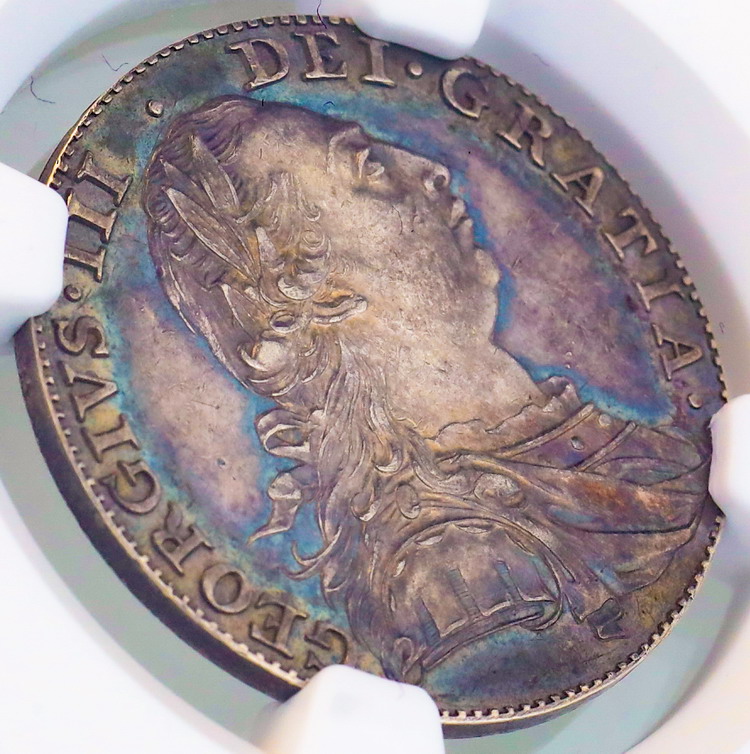 イギリス 1787年 シリング銀貨 パターン試作プルーフ ジョージ3世 NGC