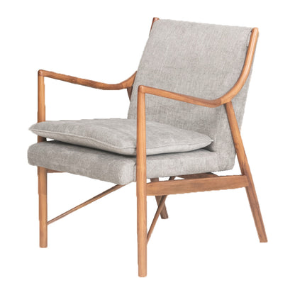 lushroom ソファ チェアー 1人掛け ファブリック チーク 無垢材 天然木