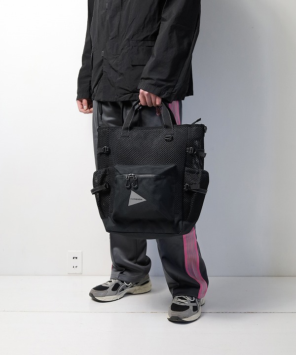 アンドワンダー /and wander 3D mesh 2way tote bag [バッグ(トート