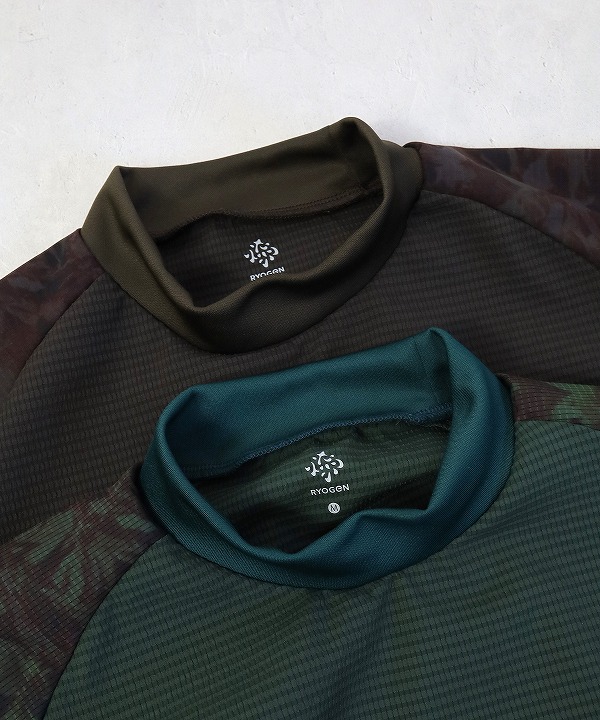 リョウゲン/RYOGEN DEAD LEAF MOCK NECK H/S TEE（全3色