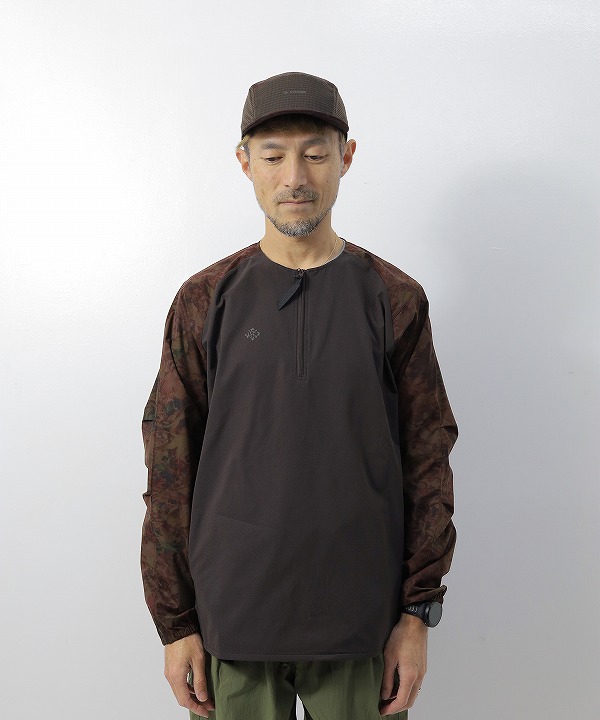 リョウゲン/RYOGEN DEAD LEAF RAGLAN HALFZIP SHIRT（全2色