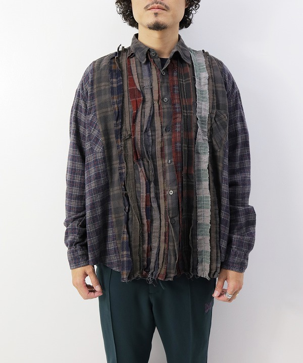 リビルド バイ ニードルズ/Rebuild By Needles Flannel Shirt