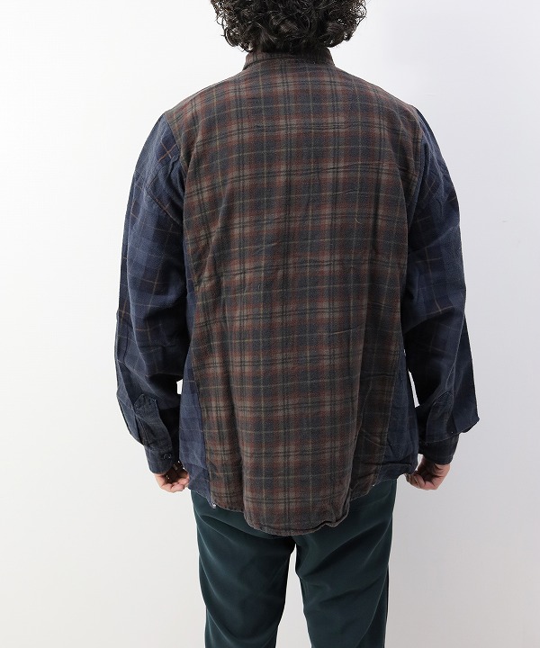 リビルド バイ ニードルズ/Rebuild By Needles Flannel Shirt