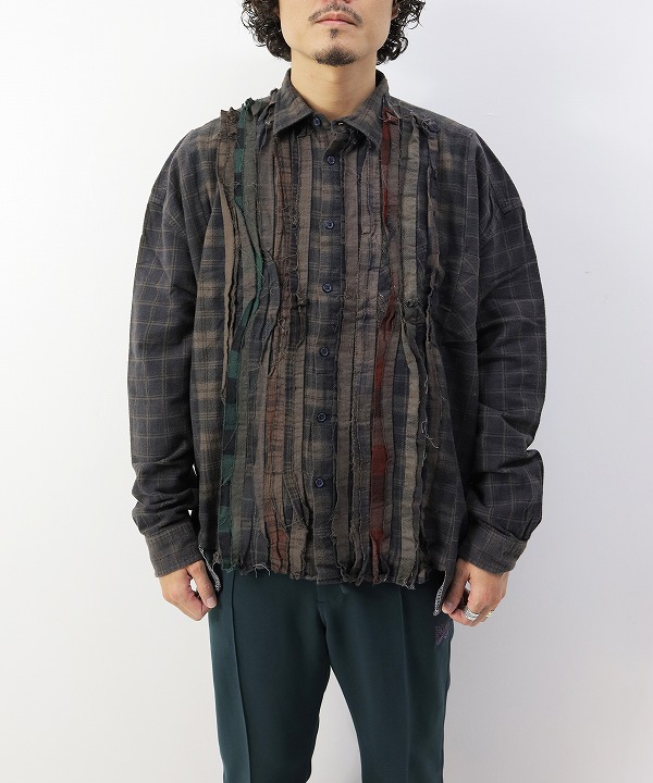 リビルド バイ ニードルズ/Rebuild By Needles Flannel Shirt