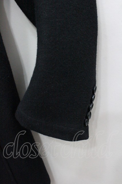 gene par YUKIO MISHIBA コート.ウールスタンドネック /ブラック/48 O