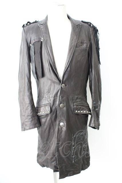 SWITCHBLADE ジャケット.SPECIAL REMAKE LEATHER LONG /ブラック/S T