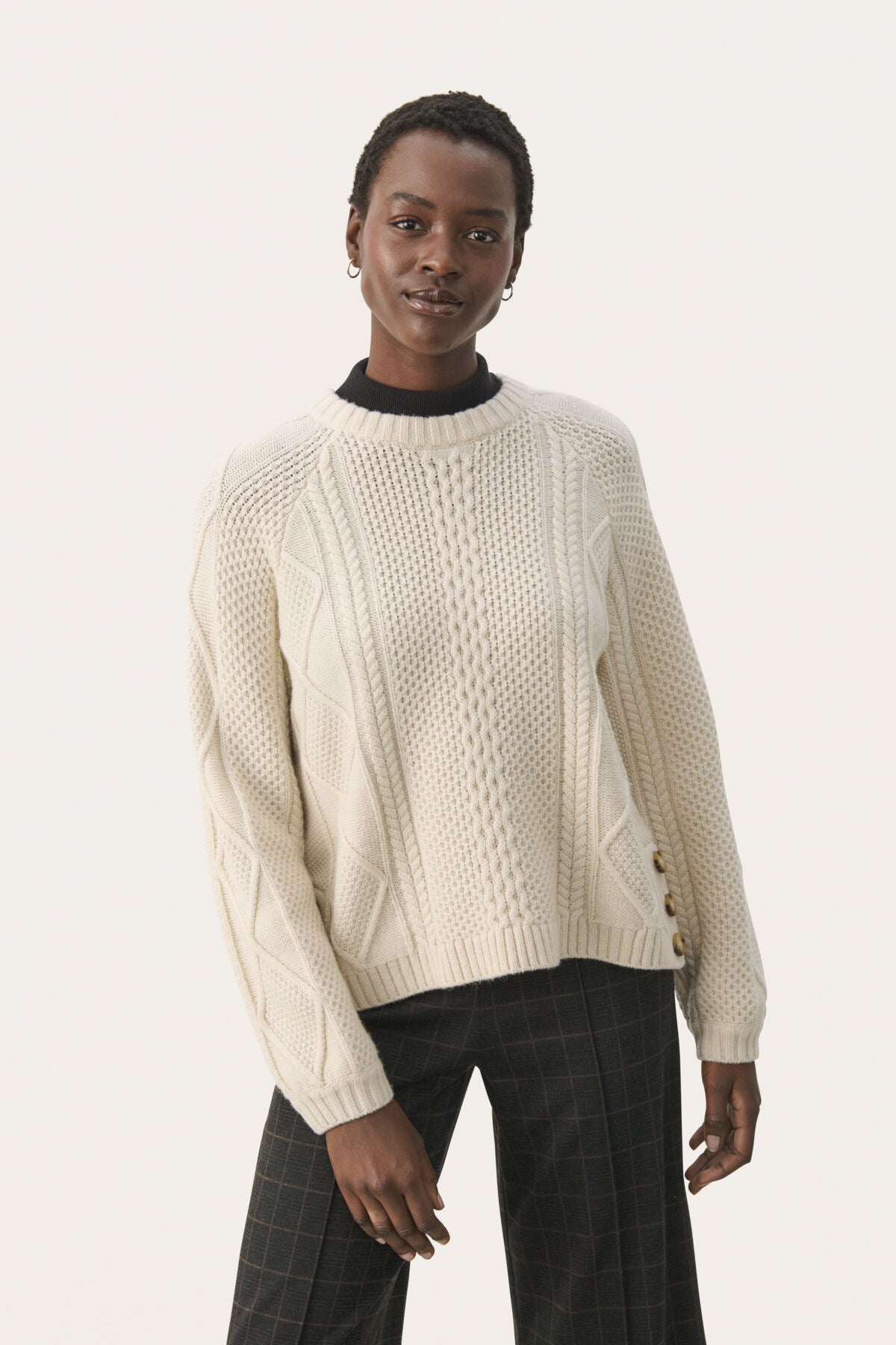 Part Two Cable Knit Jumper Cream Lisamarie – MMJs Fashion