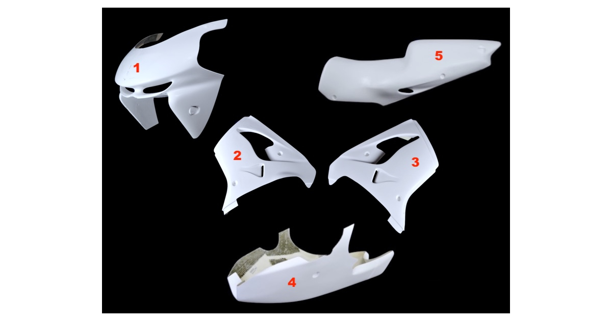 Complete set 5-pieces Racing | Motoforza