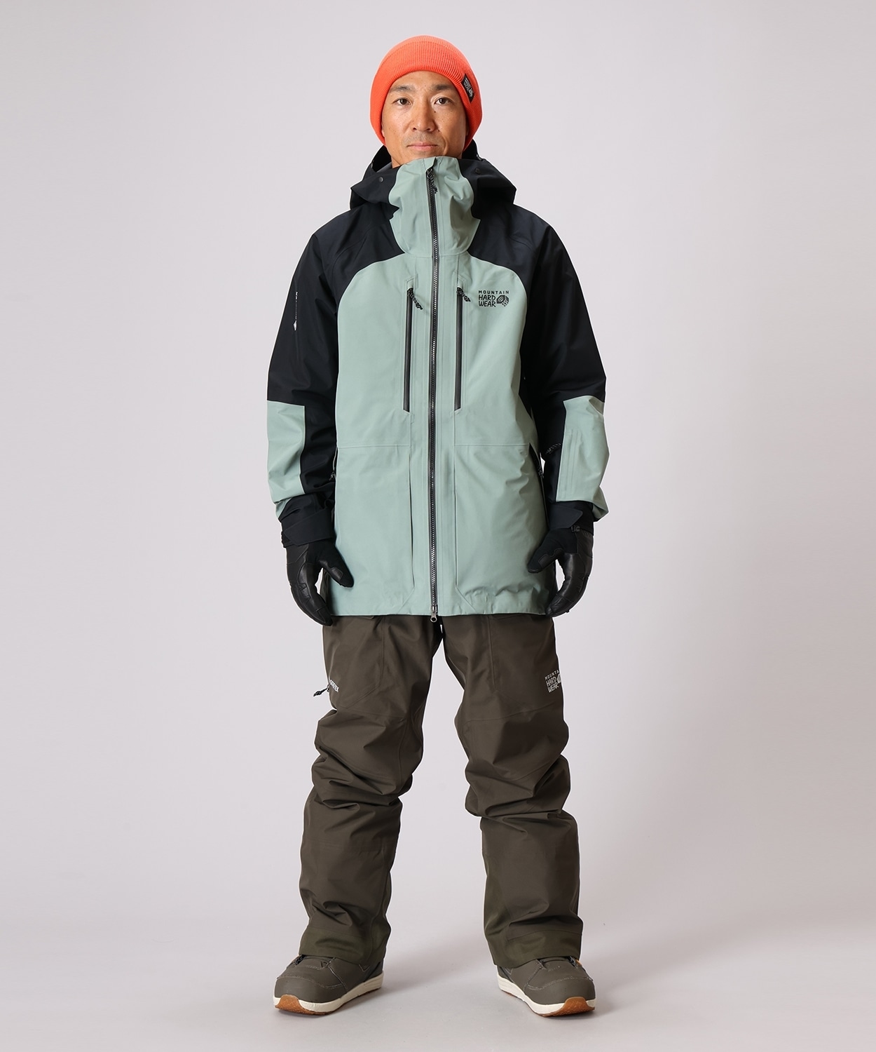 バウンダリーリッジゴアテックス ジャケット(S Wet Stone Black