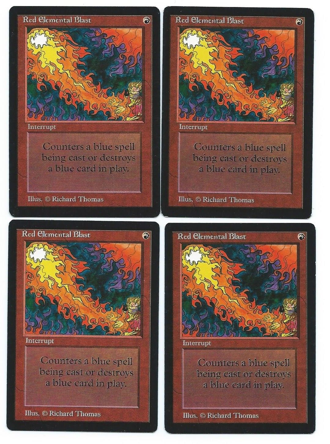 Beta 4x Red Elemental Blast Magic the Gathering | MTG Cards