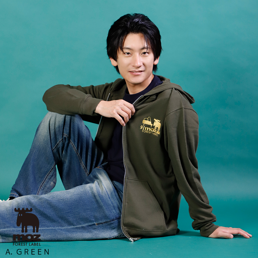 ヒビキpiano × moz FOREST LABEL コラボZIPパーカー