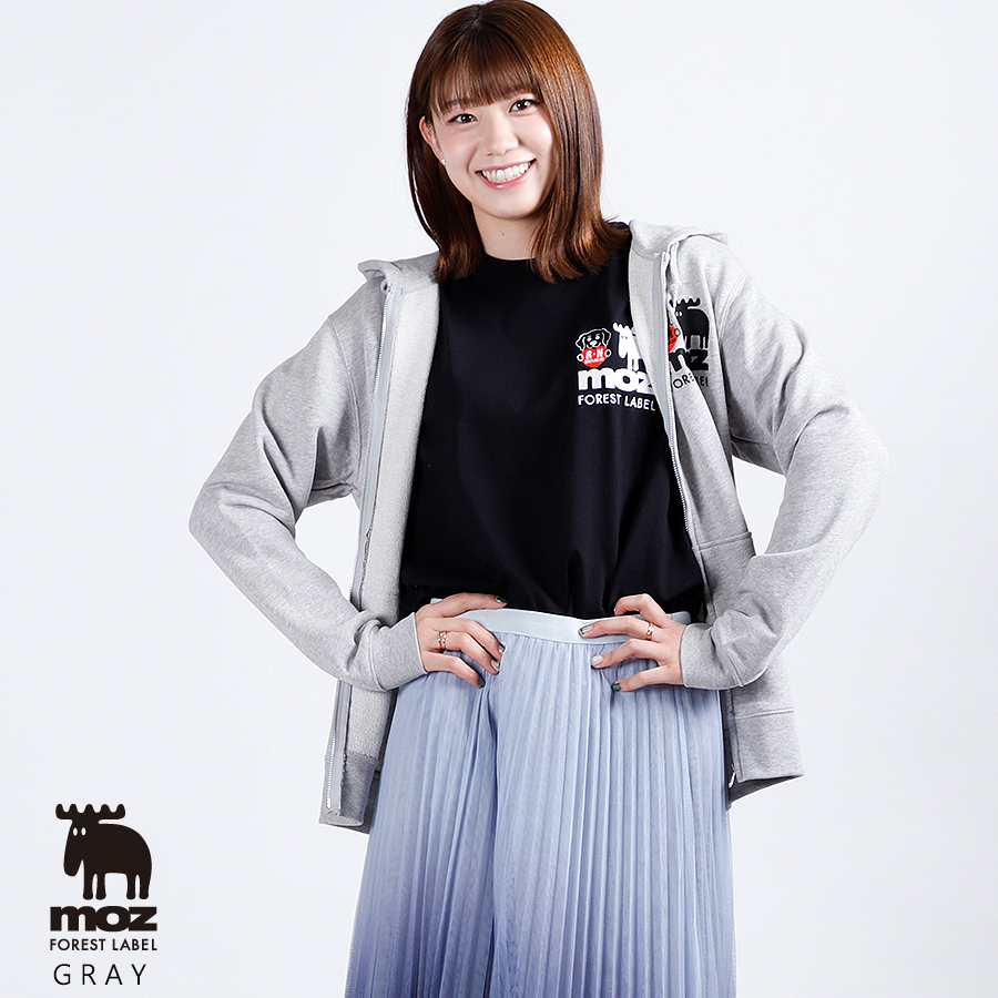 野中瑠衣×moz FOREST LABEL コラボZIPパーカー