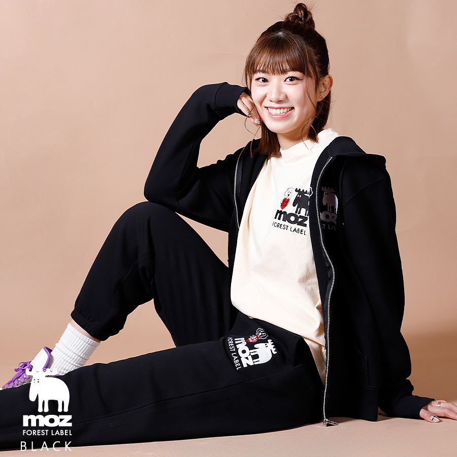 野中瑠衣 × moz FOREST LABEL コラボスウェットパンツ