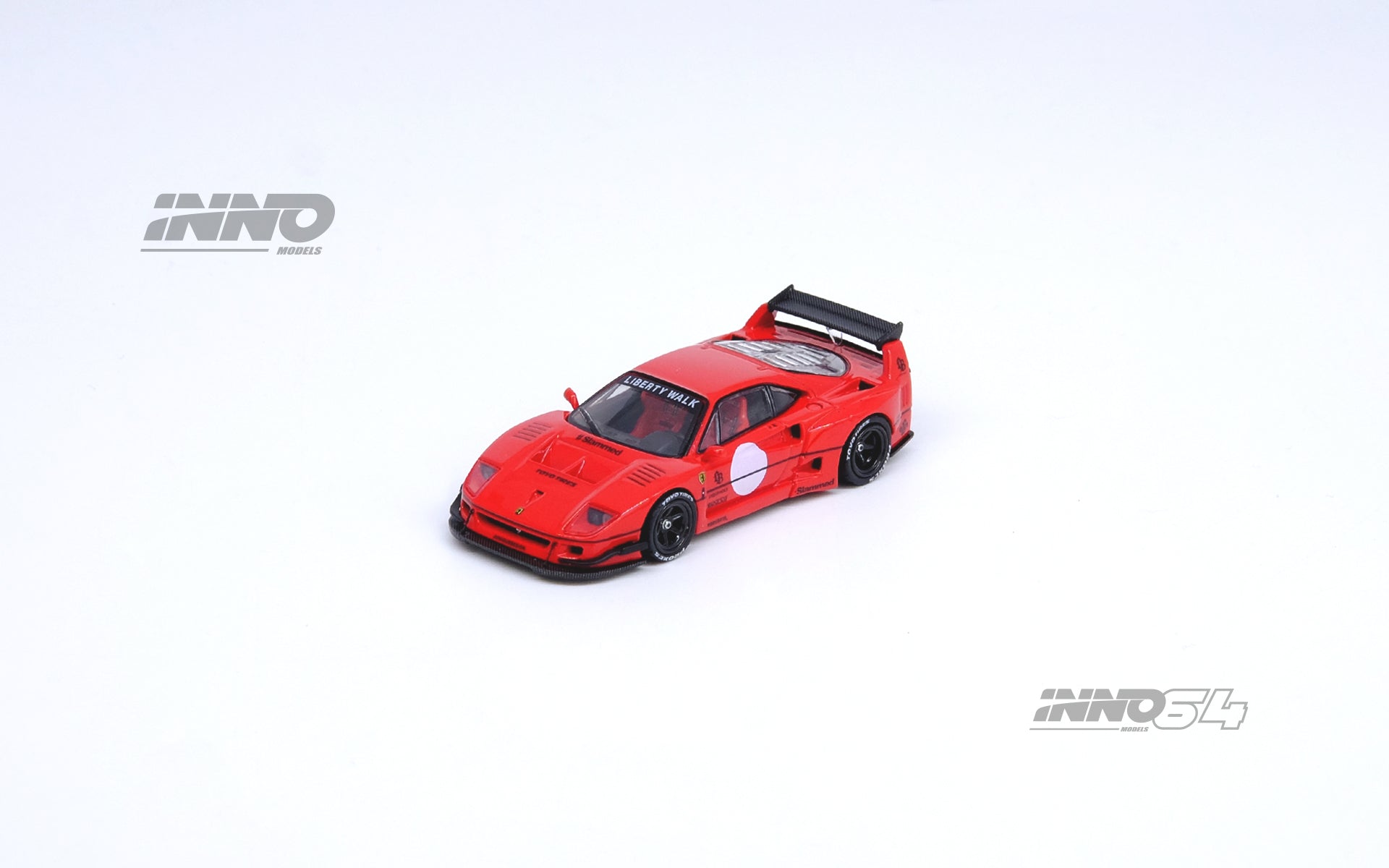 INNO64 1/64 Ferrari F40 Liberty Walk in Red – Model Cars Houston