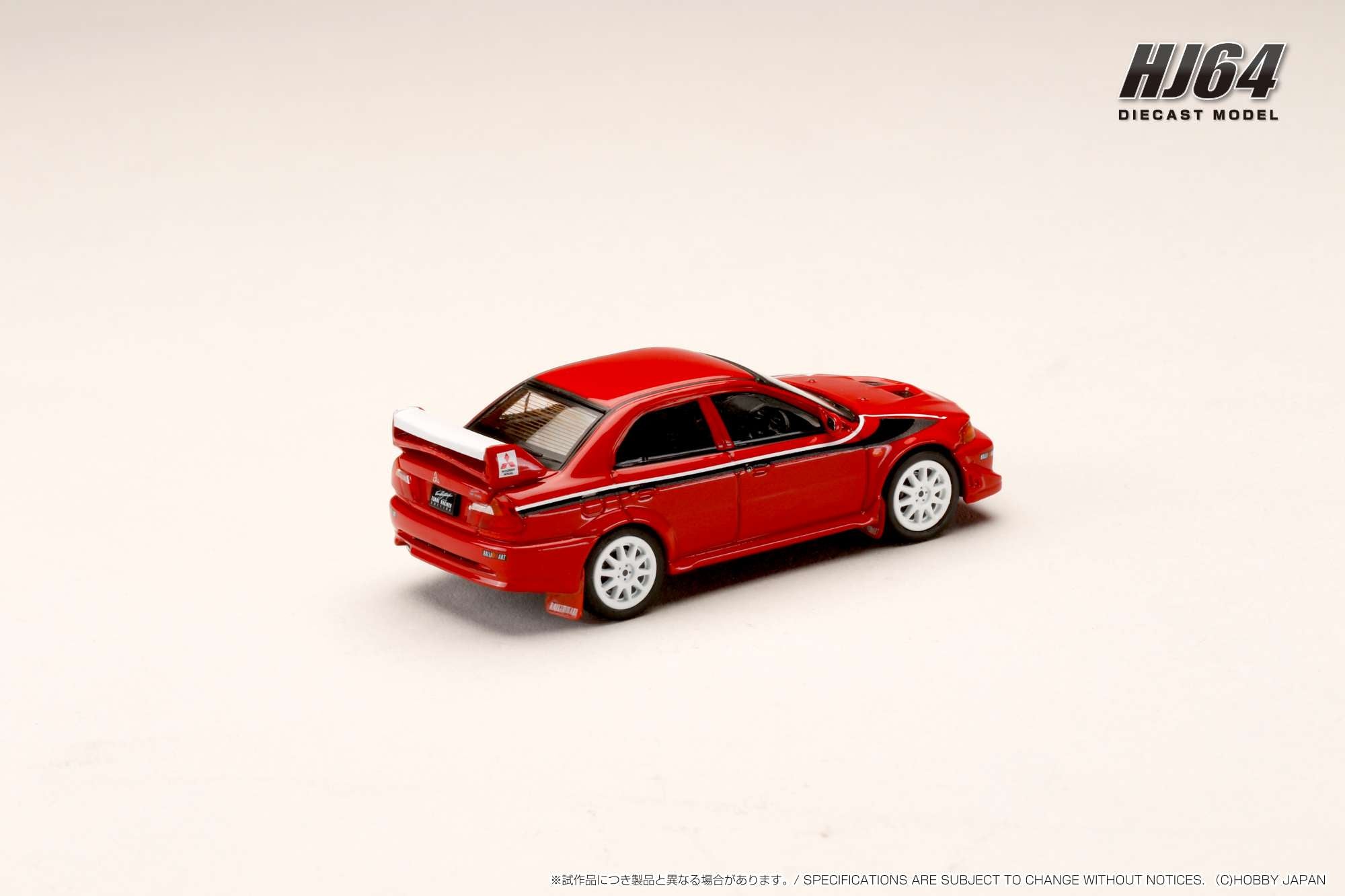 Hobby Japan 1:64 Mitsubishi Lancer GSR EVO 6 (T.M.E.) 2000 with