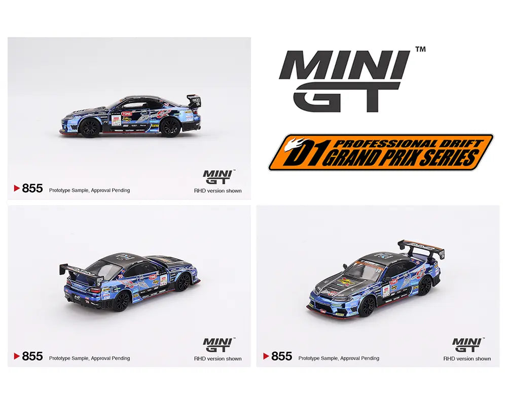 MINI GT 1:64 Nissan Silvia (S15) D-MAX #70 D-MAX Racing 2023 D1