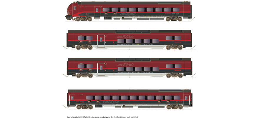 HOBBYTRAIN ÖBB railjet 4両セット HOBBYTRAIN ÖBB railjet 4両セット