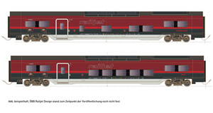 Hobbytrain H25401 Gauge N 4 pcs. Railjet set 1 