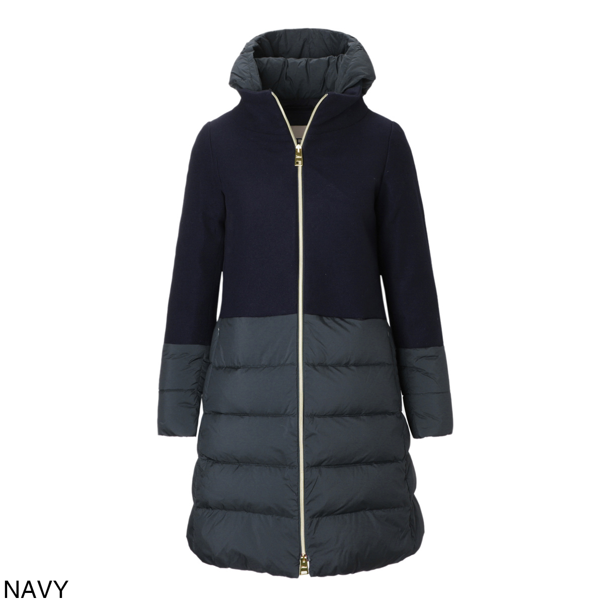 ヘルノ HERNO ダウンコート 38サイズ DIAGONAL WOOL AND NUAGE PARKA