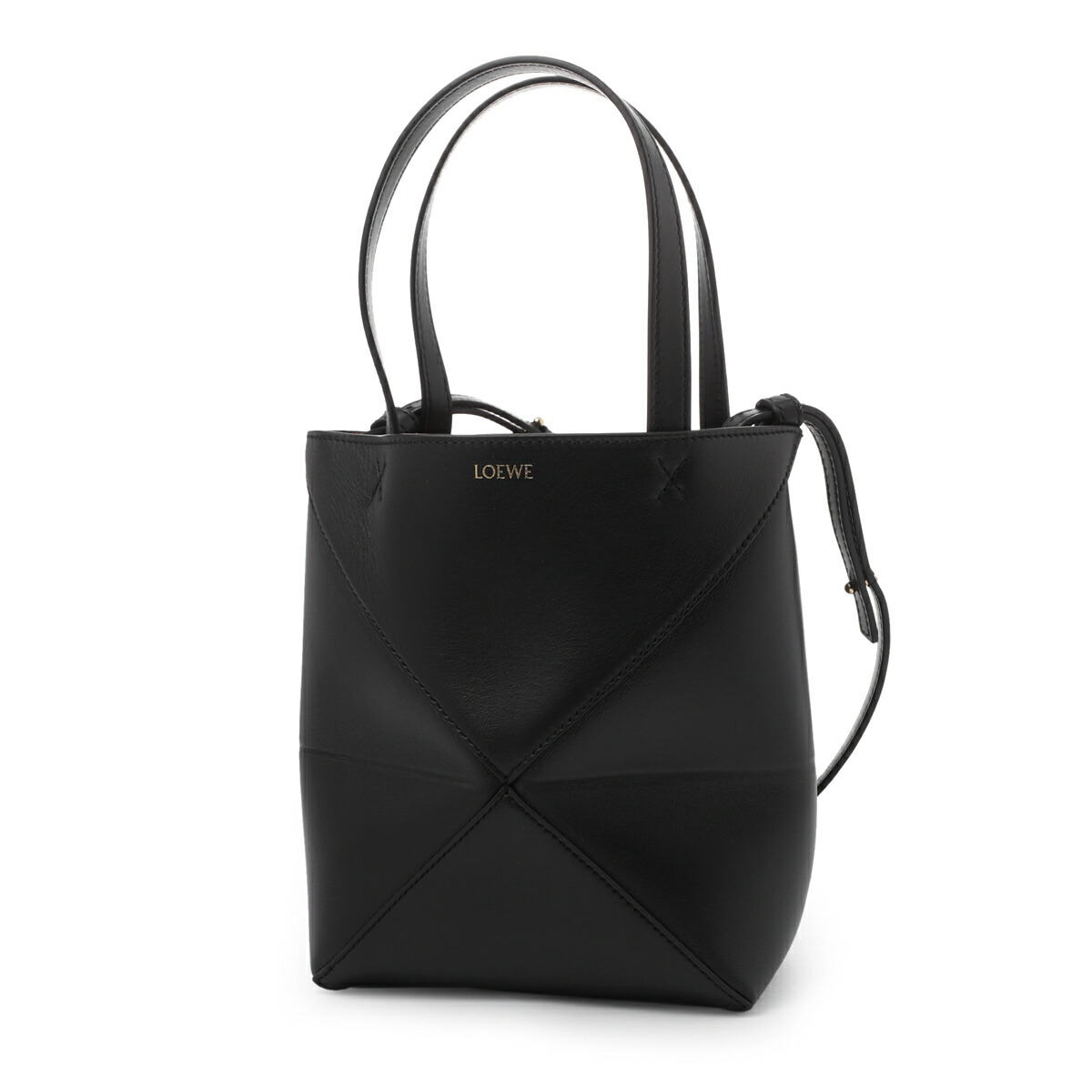 LOEWE ロエベ トートバッグ/LARGE PUZZLE FOLD TOTE メンズ(BLACK