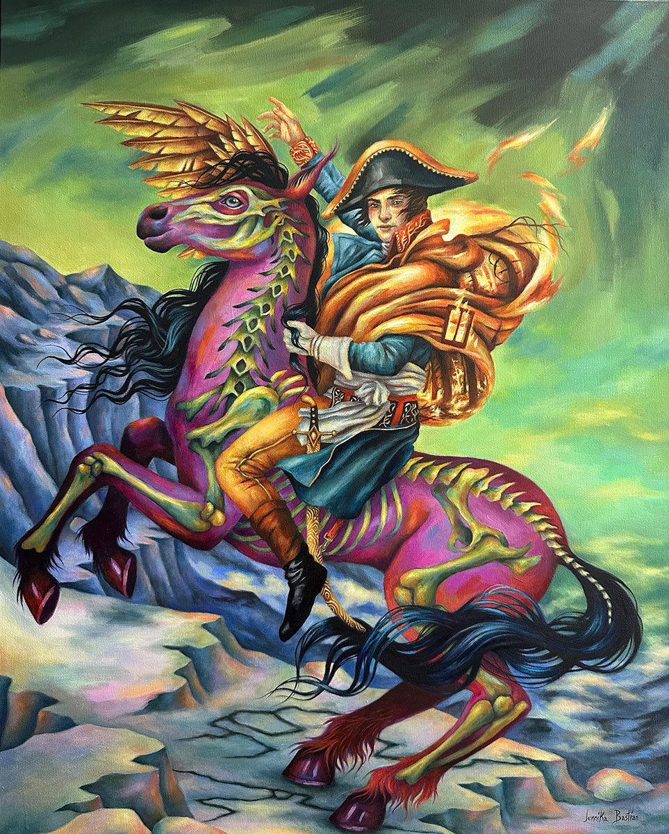 Jennika Bastian - Napoleon Crossing the Alps - original artwork