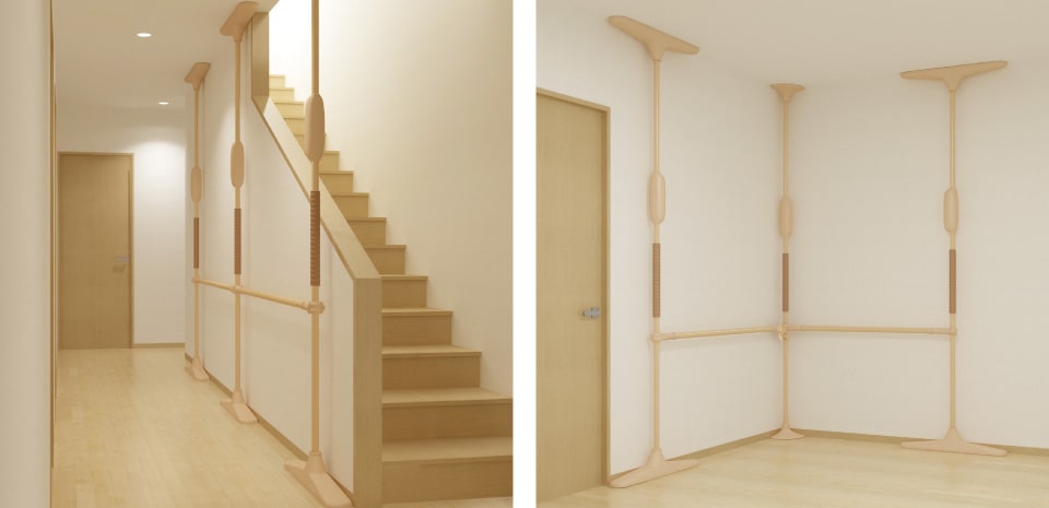 垂直型手すり】バディー｜手すり｜製品情報｜株式会社モルテン 健康