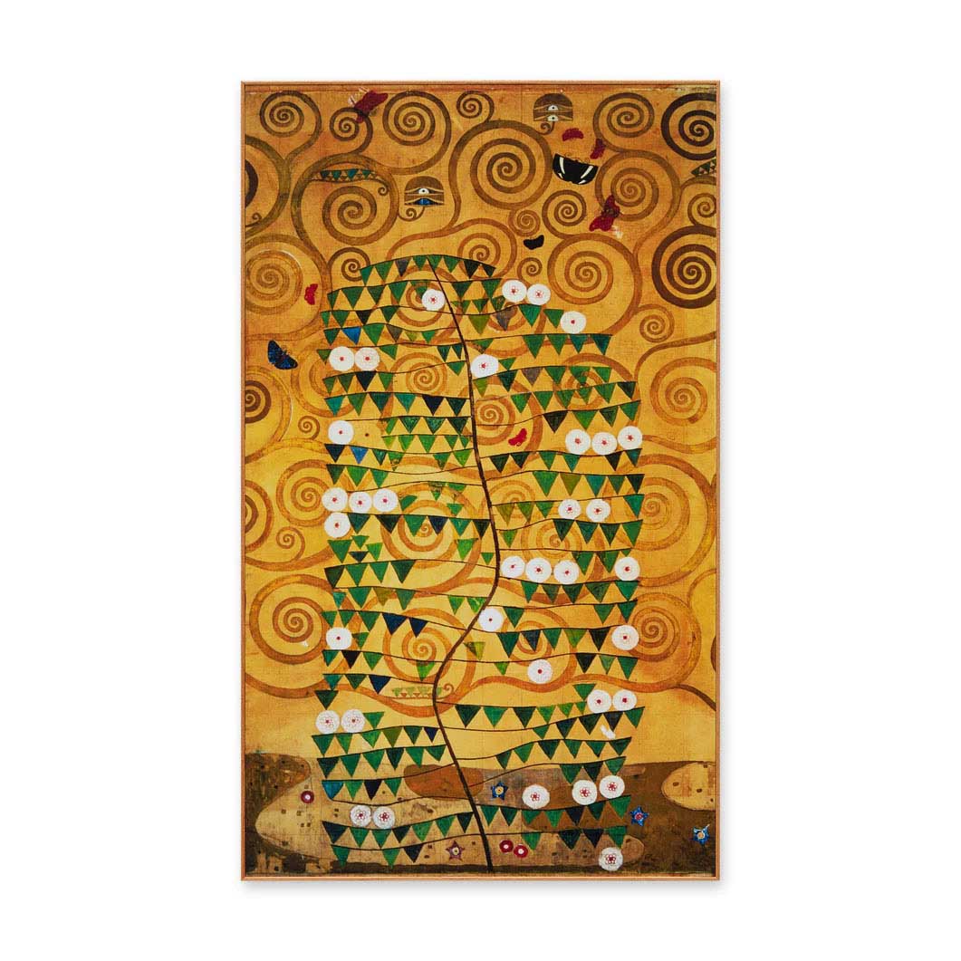 グスタフ・クリムト：Tree of Life ラミネート加工フレーム付ポスター