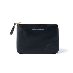 COMME des GARCONS ZIPポーチ ブラック スモール(ブラック スモール