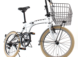 ドッペルギャンガー m6White おしゃれなホワイト かご付き20インチ