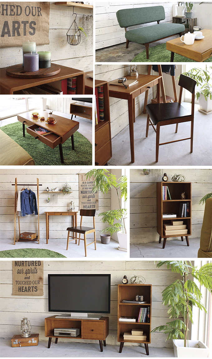 半額 ココア ラック コンパクト リビングボード オープンラック 天然木