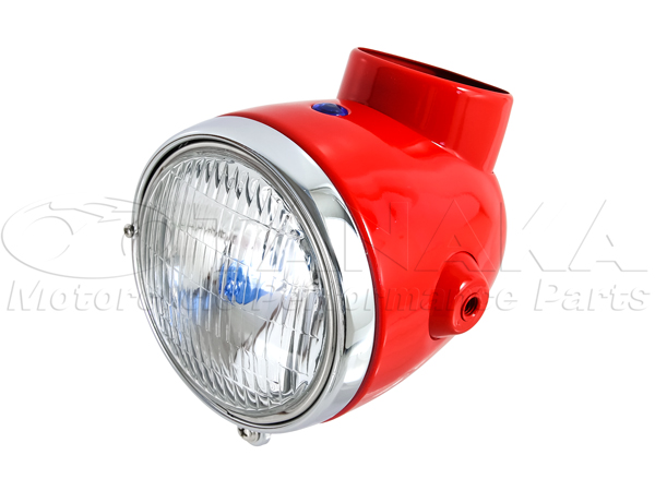5169wモンキー用 4Lモンキータイプヘッドライト レッド｜ モンキー