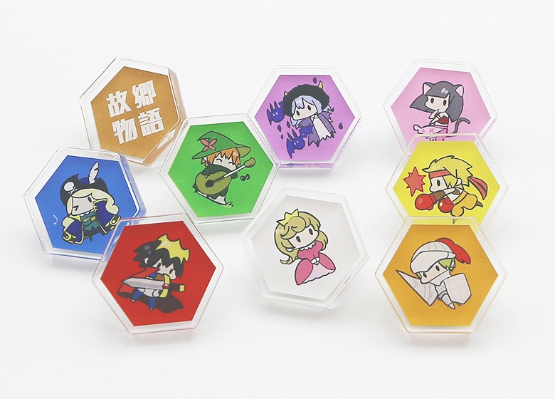 珍しい厚み！】5mm厚アクリルピンバッジ | オリジナルグッズ