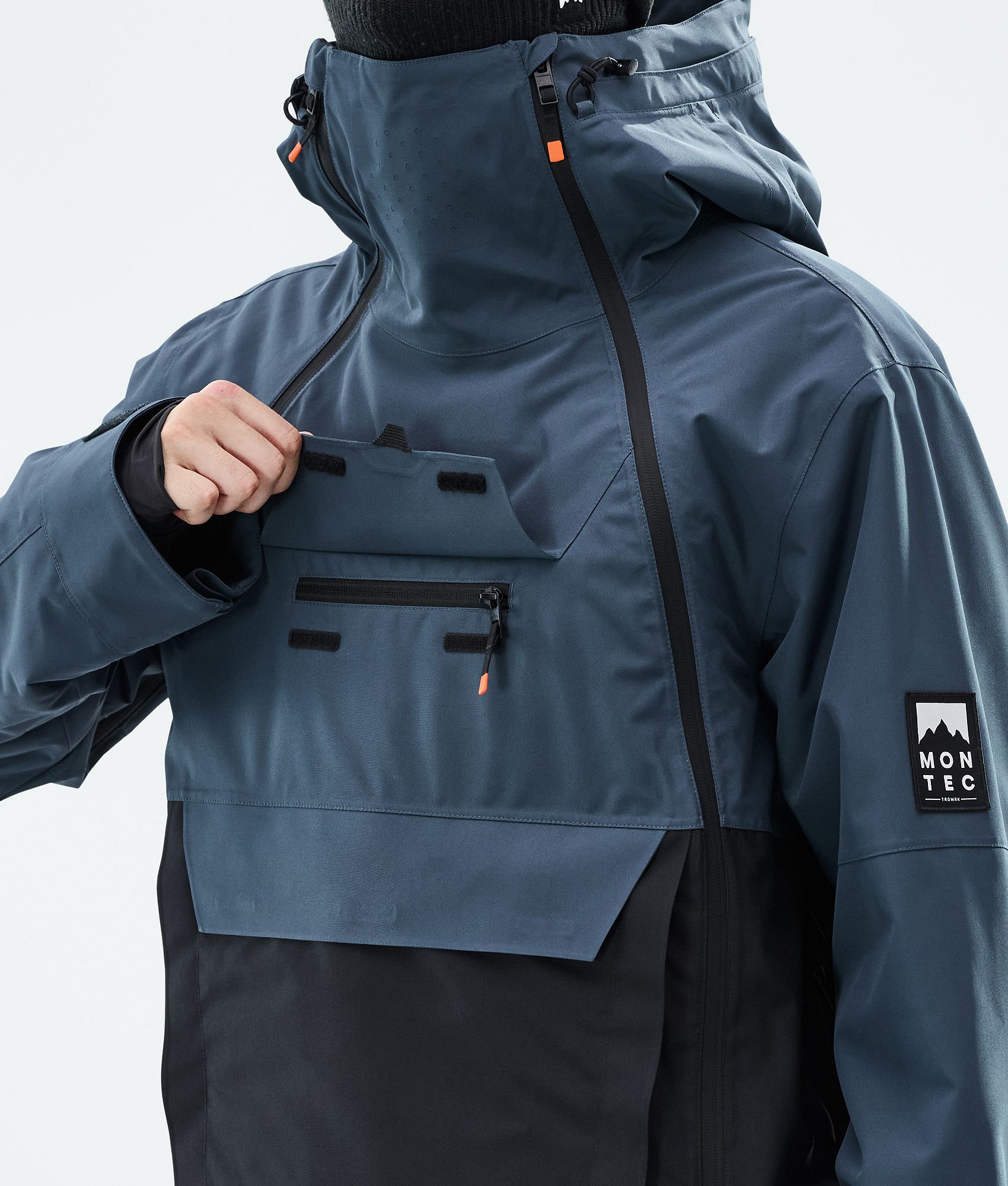 Montec Doom Snowboard Jacket Men Metal Blue/Black | Montecwear.com