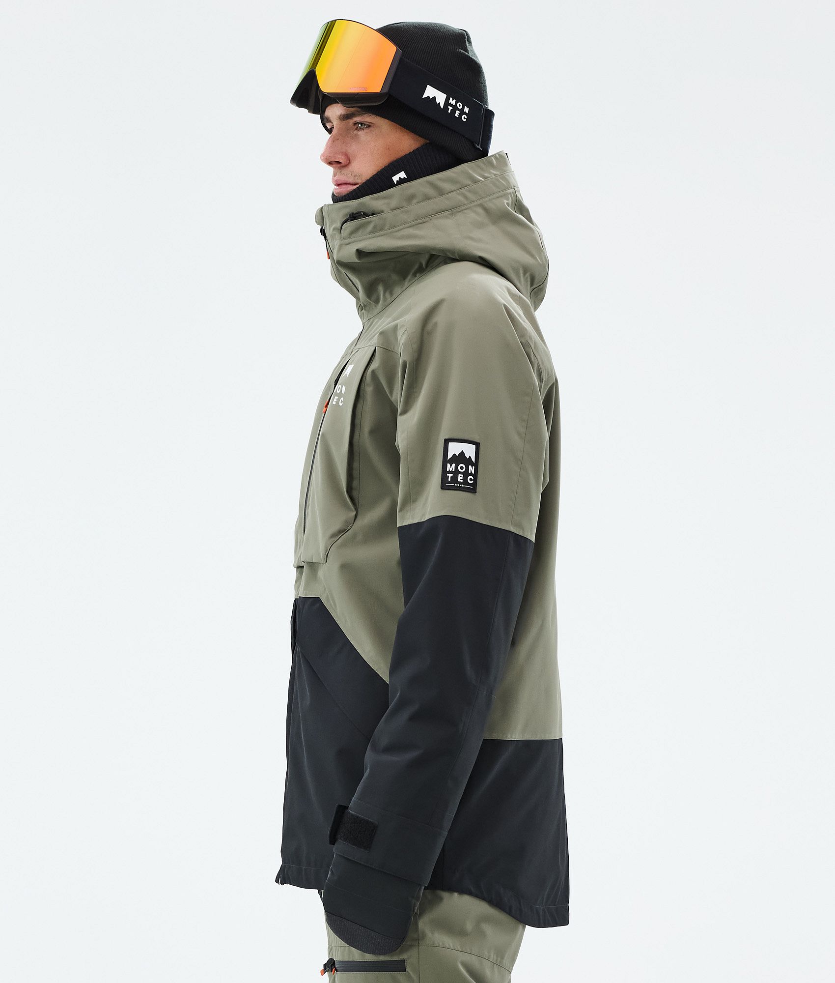 Montec Arch Snowboard Jacket Men Greenish/Black | Montecwear.com