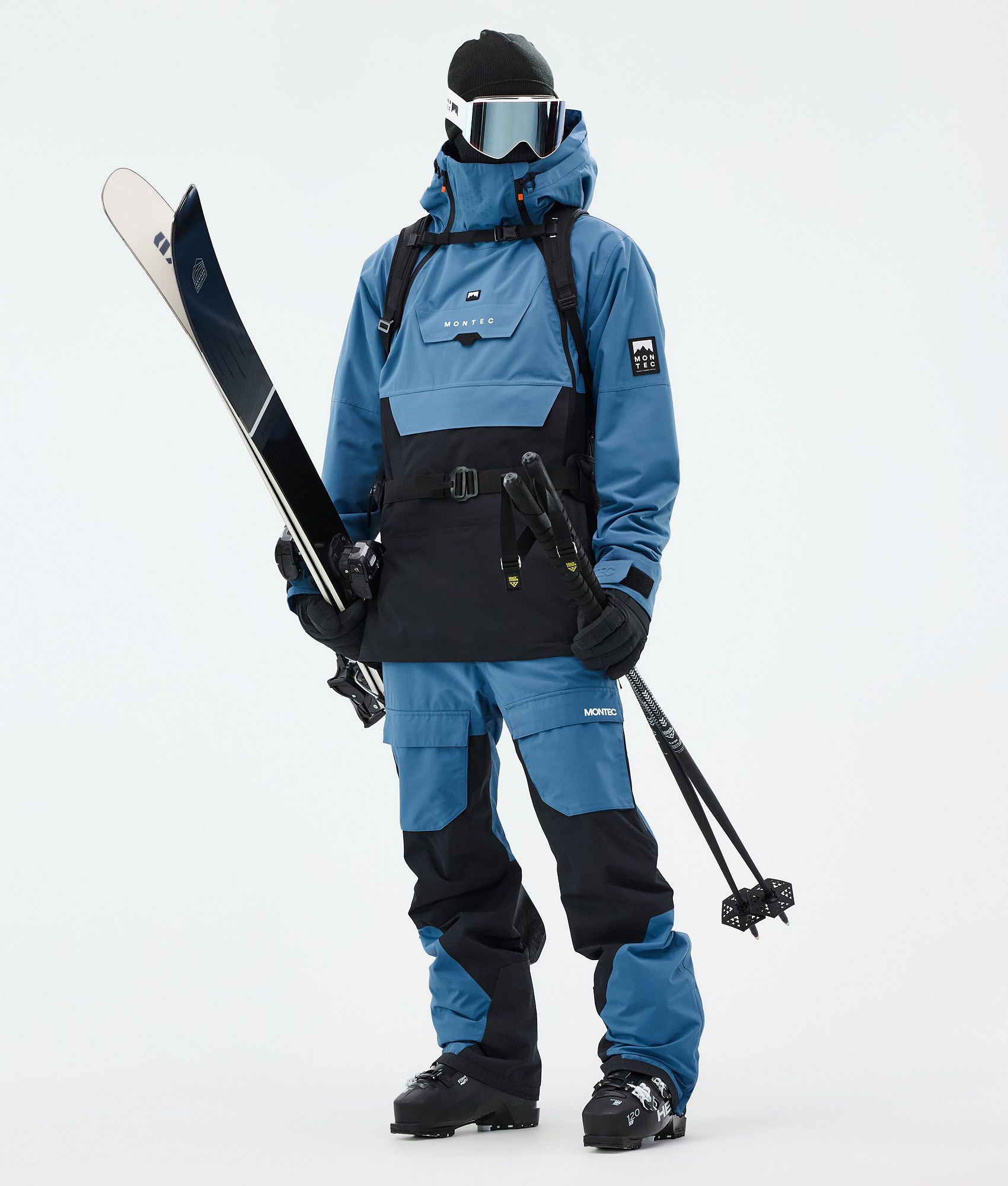 Montec Doom Ski Jacket Men Blue Steel/Black | Montecwear.com