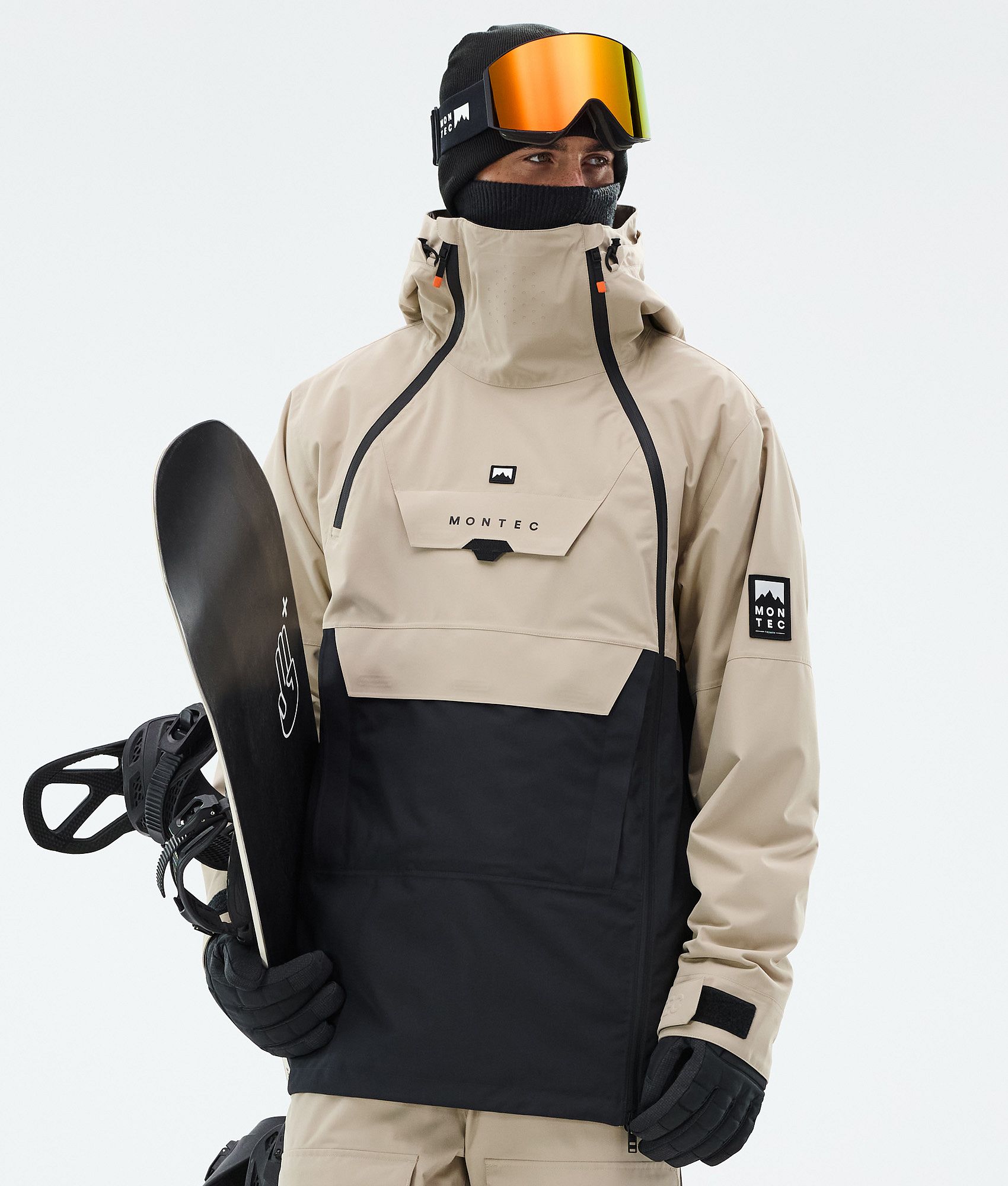 Montec Doom Snowboard Jacket Men Sand/Black | Montecwear.com