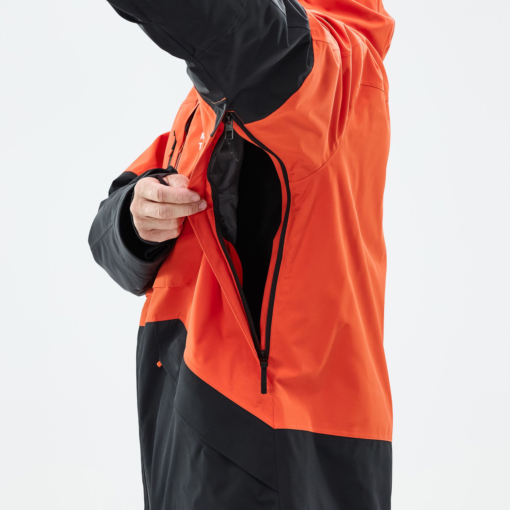 Montec Arch Ski Jacket Men Orange/Black | Montecwear.com