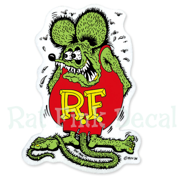 Rat Fink デカール L 20×14cm - MOONEYES (Japanese)