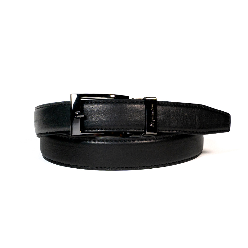 アクアスキュータム｜穴無しベルト クロニッケルバックル｜クリック