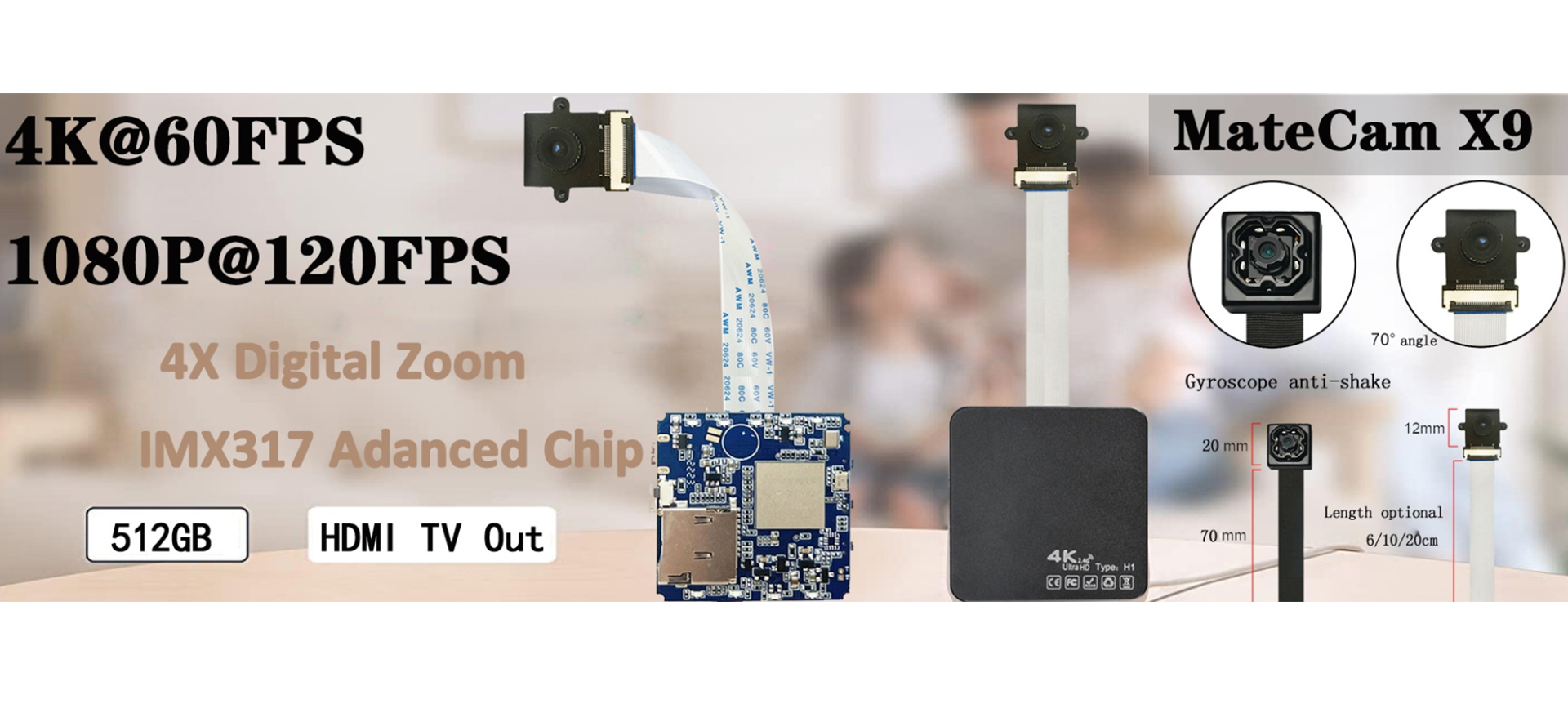 MateCam x9 SONY IMX317 高画質 WIFI アクションカメラ フル4K60f