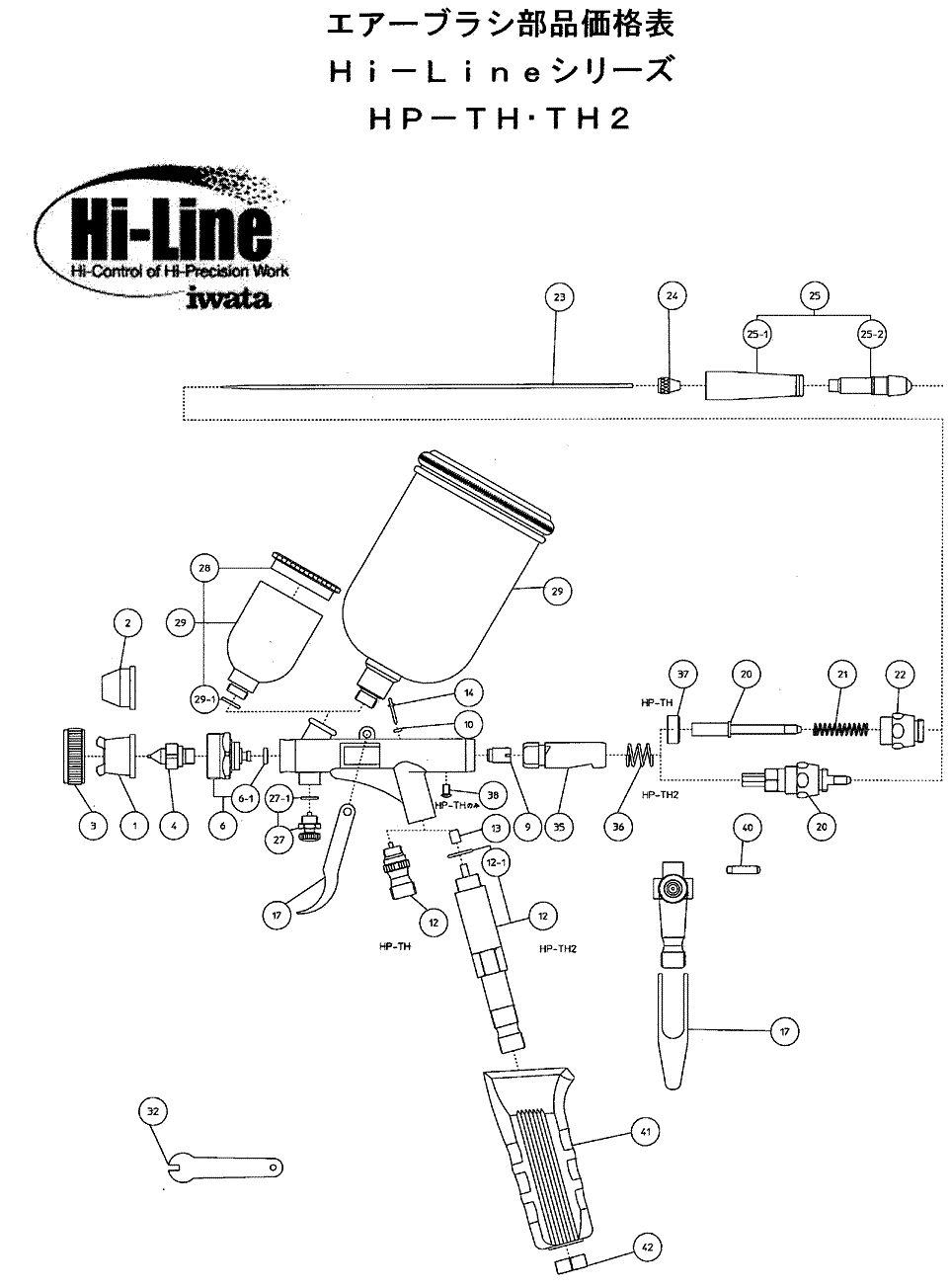アネストIwata エアーブラシ部品 HP-TH2用 ニードルの通販ページです