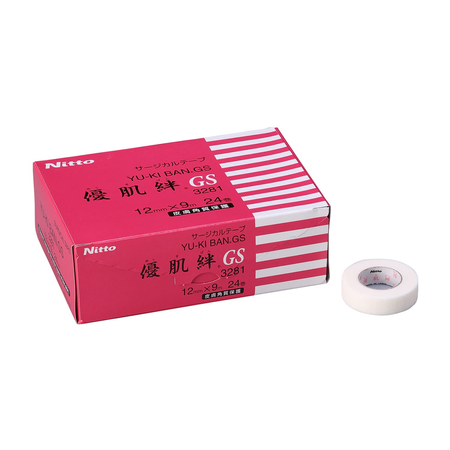 優肌絆GS サージカルテープ 24-6791-00 優肌(ニトムズ) 3281(12MMX9M