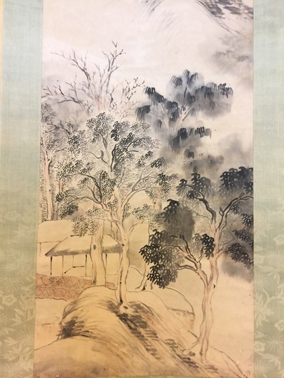 与謝蕪村 淡彩山水図｜古美術・掛け軸の販売・買取・鑑定-松本松栄堂