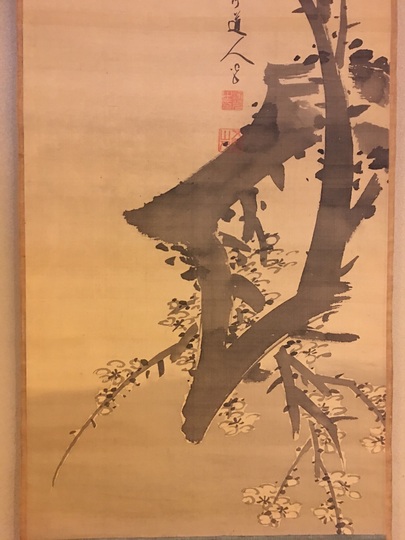 鶴亭 墨梅図｜古美術・掛け軸の販売・買取・鑑定-松本松栄堂