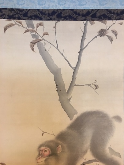 森徹山 栗猿之図｜古美術・掛け軸の販売・買取・鑑定-松本松栄堂